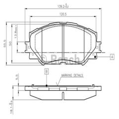 Bosch 986494240 Ön Balata Corolla 1.6 09=- 1.8 07=--Aurıs 1.4 1.6