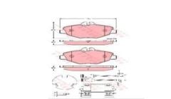 Trw Gdb1542 Fren Balatası Ön E Serısı S211 E200 E220 E240 E270 E2