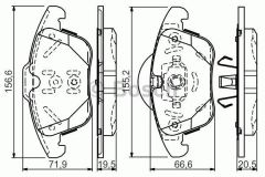 Bosch 986494246 Fren Balatası Ön S-Max 2006 Sonrası Mondeo Iv 2007 Sonrası Galaxy I