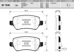 Sangsıng Sp1536 Fren Balatası Arka Astra G 1998 Sonrası Astra H 2005 Sonrası Merıva