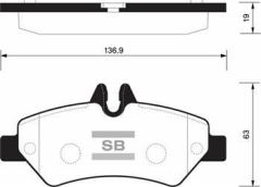 Sangsıng Sp1562 Fren Balatası Arka Crafter 2006 Sonrası / Sprınter 06-