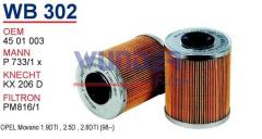 WUNDER WB302 MAZOT FİLTRESİ - OPEL MOVANO E.M