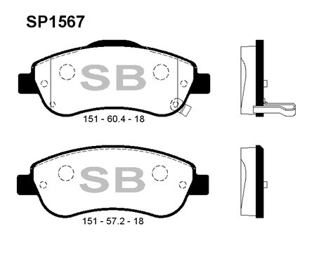 Sangsıng Sp1567 Fren Balatası Ön Honda Crv Iıı 2.0 I Vtec 2.2 I C
