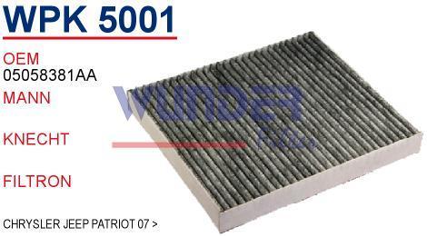 WUNDER WPK5001 POLEN  FİLTRESİ - CHRYSLER JEEP PATRİOT 07 -