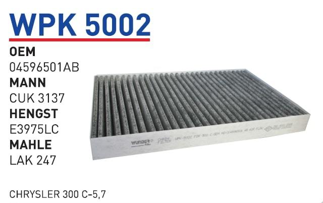 WUNDER WPK5002 POLEN FİLTRESİ - CHRYSLER 300 C-5,7