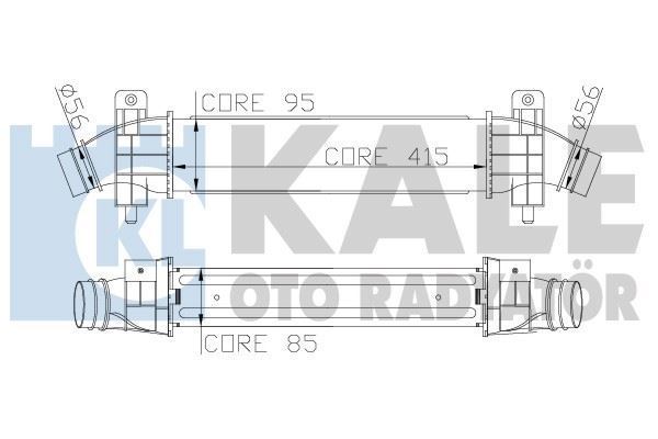 Kale 346700 Turbo Radyatörü Mondeo Iıı 2002 Sonrası 2.0 Tdcı 2.2 Tdcı 412X