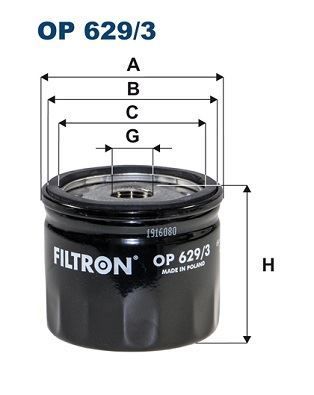 Filtron Op6293 Yağ Filtresi Ford Focus Iv-Fiesta Vıı-C-Max Iı