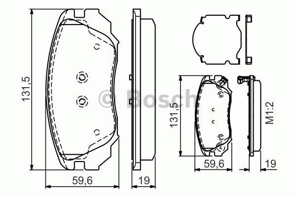 Bosch 986494279 Fren Balatası Ön Insıgnıa 2008 Sonrası / Malıbu  2012 Sonrası / 9-5