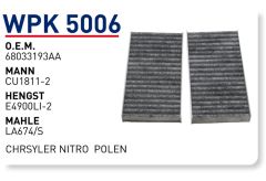 WUNDER WPK5006 POLEN  FİLTRESİ - CHRSYLER NİTRO