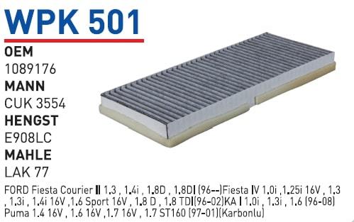 WUNDER WPK501 POLEN FİLTRESİ - FORD FiESTA - KA