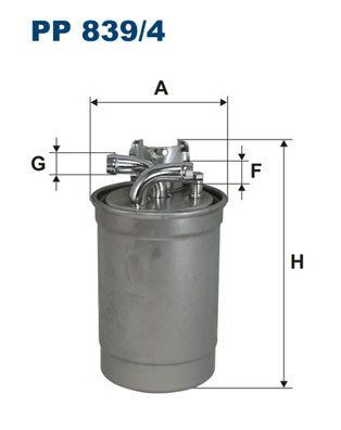 Filtron Pp839.4 Yakıt Filtresi Audi A4 B5-8D -A4 B6-B7-8E-8H -A6