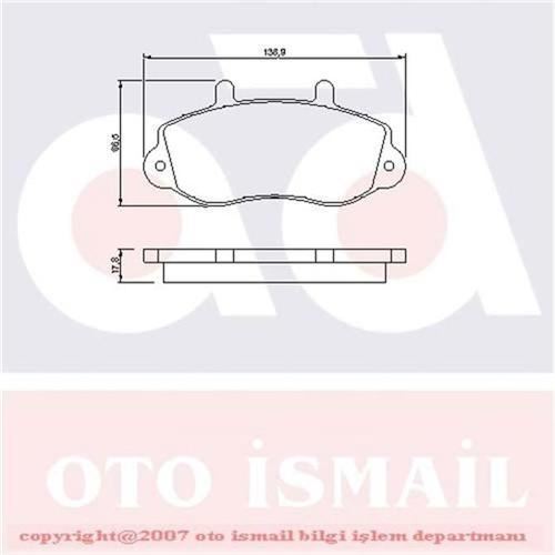 Bosch 986494288 Fren Balatası Ön Master I 1980 Sonrası / Transıt T12