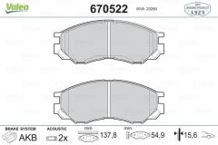 VALEO 670522 ÖN BALATA MITSUBISHI L200 96=- L300 (94-99)