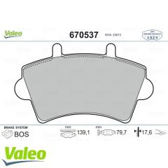 VALEO 670537 ÖN BALATA MASTER MOVANO II III 01=- NISSAN INTERSTAR