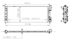 Kale 0126221Ab Su Radyatörü Palıo 1998 Sonrası Sıena Albea 1.4 1 Sıra Ab 5