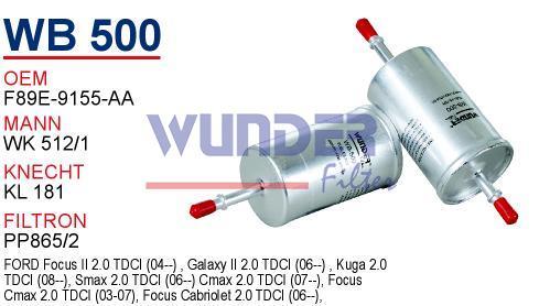 WUNDER WB500 BENZİN FİLTRESİ - FORD FOCUS