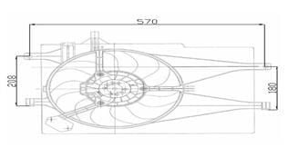 Kale 12622202 Fan Motoru Palıo 1.2 18V 1.2 16V Ac Davlumbazlı