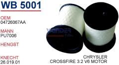 WUNDER WB5001 MAZOT FİLTRESİ - CHRYSLER GRAND CHEROKEE IV - 3.0 C
