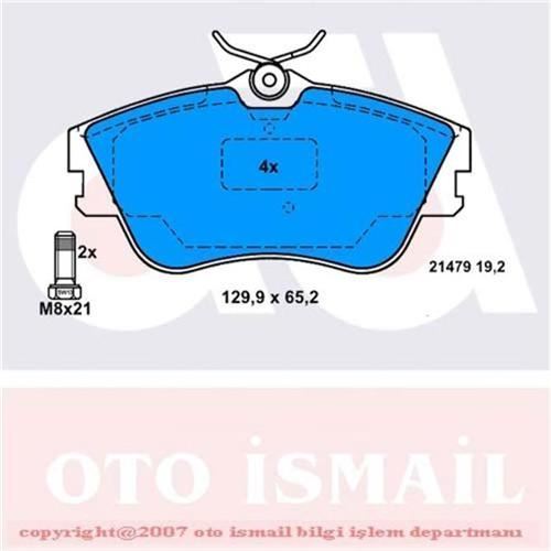 Bosch 986461753 Fren Balatası Ön Transporter T4 90-03