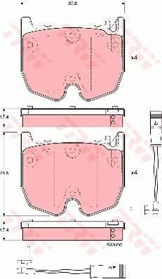 Trw Gdb1599 Fren Balatası Ön Mercedes Cls 05-10