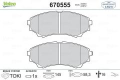 VALEO 670555 ÖN BALATA RANGER 2.5TD (02-06) 2.5TDCİ 06=- 3.0TDCİ