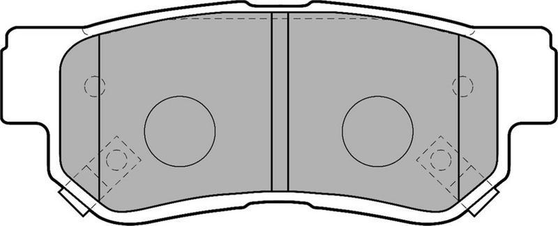 Delphi Lp1539 Fren Balatası Arka Getz 2002 Sonrası Sonata 2001 Sonrası Elantra 00-