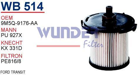 WUNDER WB514 MAZOT FİLTRESİ - FORD TRANSİT