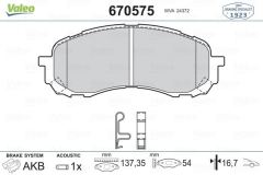 VALEO 670575 ÖN BALATA SUBARU IMPREZA 1.5 AWD 06=--