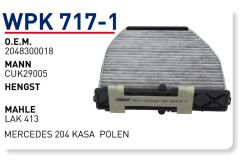 WUNDER WPK717/1 POLEN FİLTRESİ - MERCEDES 204 KASA