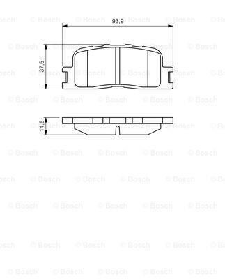 Bosch 986494359 Balata Fren Arka Camry 01-06