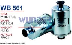 WUNDER WB561 BENZİN FİLTRESİ - LADA SAMARA - NiVA 1,5 i-1,6 i