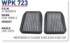 WUNDER WPK723 POLEN FİLTRESİ - MERCEDES ECLASSEE200-E220-E320 CDİ