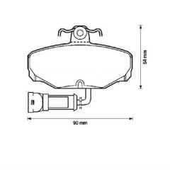 Bosch 986469810 Fren Balatası Arka Fişli Scorpıo I 85-