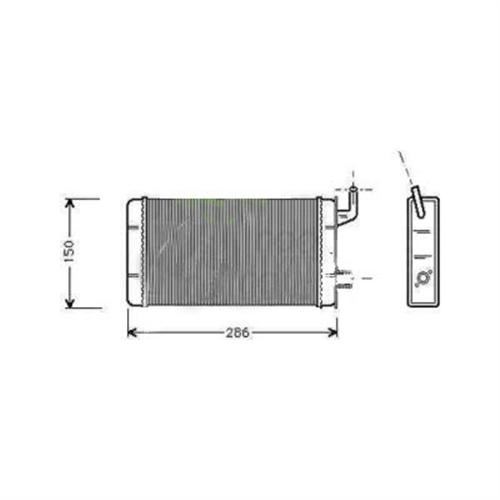 Kale 0181832Pa Kalorifer Radyatörü M131 Slx  2 Sıra Arı 249X142X4