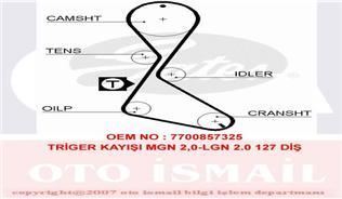 Gates 5370Xs Triger Eksantrik Kayışı Megane Laguna 2.0 8V F3R 127