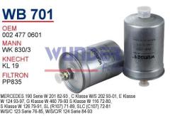 WUNDER WB701 BENZİN FİLTRESİ - MERCEDES 124-201-202 KASA 190 SERi