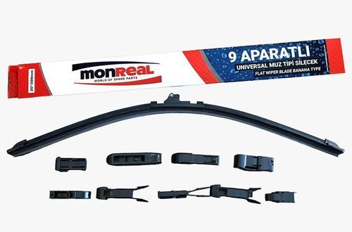 Monreal A380 Silecek Süpürgesi Muz Tipi 9 Aparatlı Universal 380mm