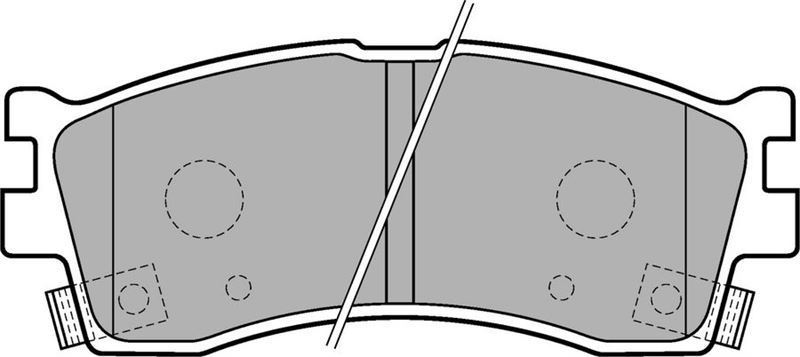 Delphi Lp1702 Fren Balatası Ön Carens 2000 Sonrası Clarus 1996 Sonrası Rıo 2000 Sonrası Shum