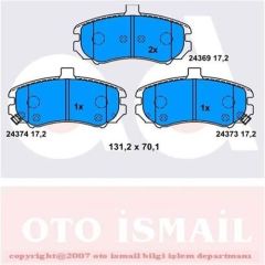 Bosch 986494426 Fren Balatası Ön Elantra 00-06