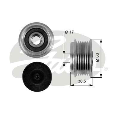 Gates Oap7051 Alternatör Kasnağı Focus 1998-2004 Transıt Connect 1.8