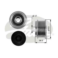 Gates Oap7051 Alternatör Kasnağı Focus 1998-2004 Transıt Connect 1.8