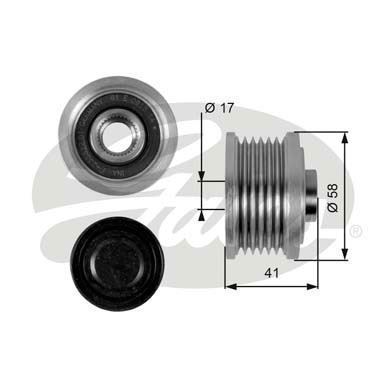 Gates Oap7052 Alternatör Kasnağı Doblo Bravo Iı Stılo Punto 1.6 J