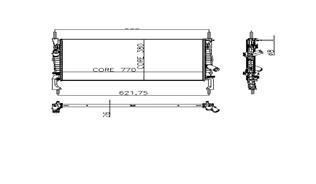 Kale 0222281Ab Su Radyatörü Transıt V347 2006 Sonrası 2.2 Tdcı 2.4 Tdcı Mt
