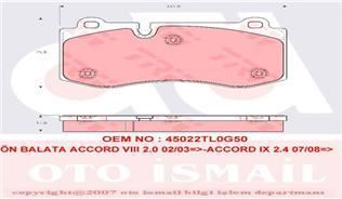 Trw Gdb1667 Fren Balatası Ön C216 Cl Serısı Cl500 W221 S Serısı S