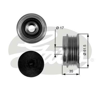 Gates Oap7076 Alternatör Kasnağı Passat / A4 A6
