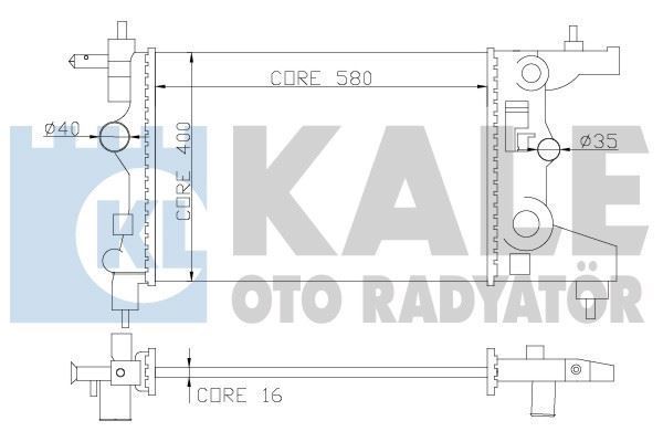 Kale 355200 Su Radyatörü Astra J 2009 Sonrası 1.6 16V At Nac / Cruze 2009 Sonrası J