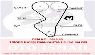 Gates 5412Xs Triger Eksantrik Kayışı 306 405 / Zx Xantıa 2.0 16V