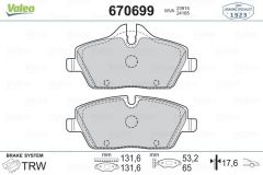 VALEO 670699 ÖN BALATA BMW E81 116D 118D (06-9.12) E87 116İ 118İ