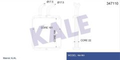 Kale 347110 Kalorifer Radyatörü Rıo 1.3 1.5 1.5 16V 00-05