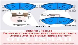 Trw Gdb1681 Fren Balatası Ön Fişli Ducato / Boxer 2006 Sonrası / Jumper 06